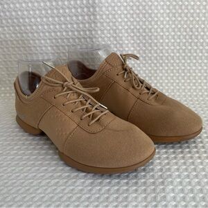 Fuego Tan Split-Sole Dance Sneakers Women's Size 7.5W Men's 6M Low Top Shoe #789